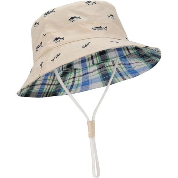 Sun Hat UPF 50+ Sun Protective Toddler Bucket Hat Beige - Picture 1 of 7